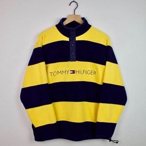Rare 90’s Tommy Hilfiger Vintage Striped Fleece